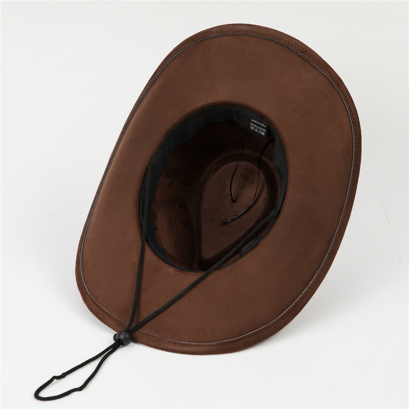 DinGora Unisex Suede Western Cowboy Hat with Wide Brim